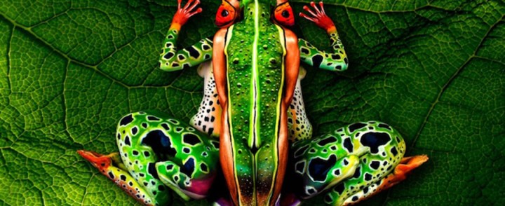 Look Close, That Is Not Just Any Frog.  Amazing Body Art