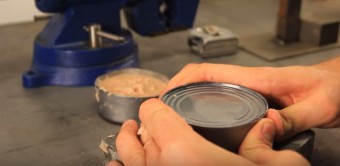 Bare-Handed Can Opener Trick