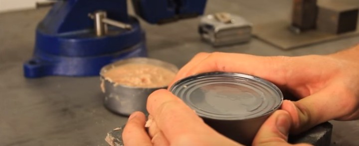 Bare-Handed Can Opener Trick