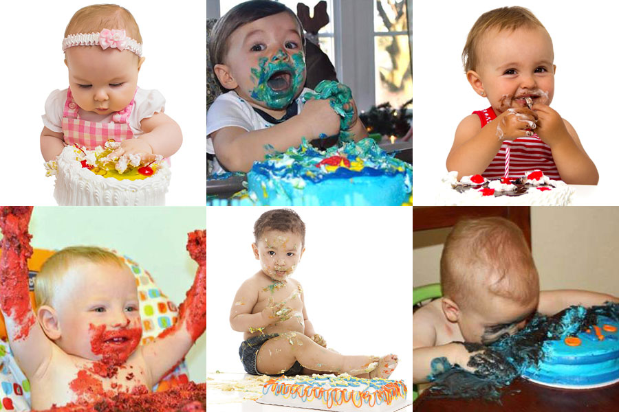 Baby Smash Cakes Gallery